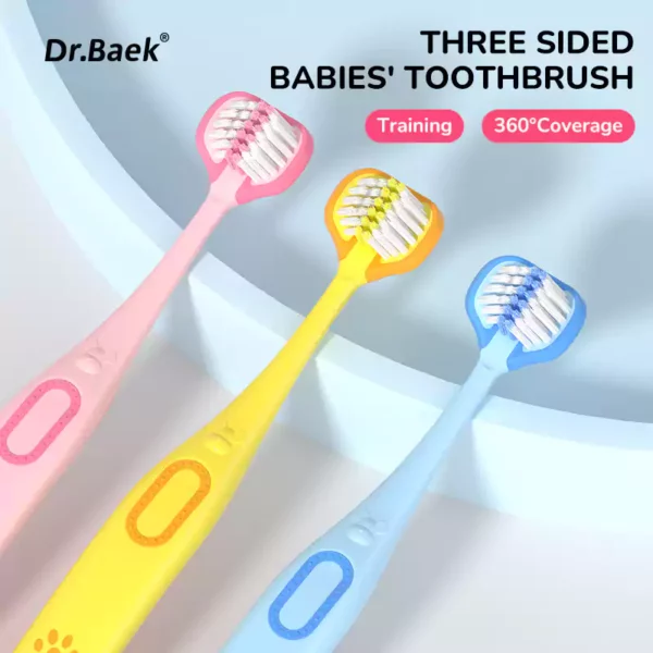 3-sided toothbrush for kids