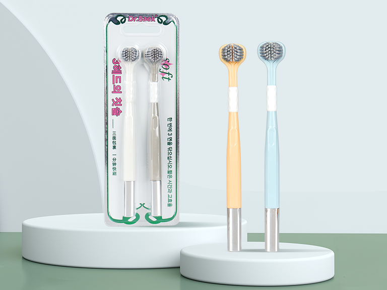 Three-Sided Toothbrush