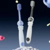 Dr.Baek KR048 Kids Toothbrush – Ultra-Soft 0.01mm Bristles, Space Astronaut Theme, 6-Pack Gift Box