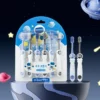 Dr.Baek KR048 Kids Toothbrush – Ultra-Soft 0.01mm Bristles, Space Astronaut Theme, 6-Pack Gift Box