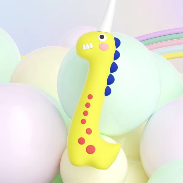 MOMODENT MO005 Dinosaur Kids Toothbrush for Ages 3–8