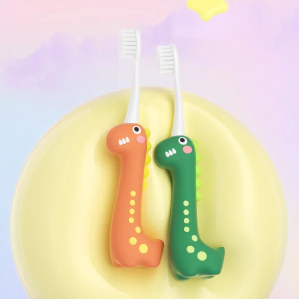 MOMODENT MO005 Dinosaur Kids Toothbrush for Ages 3–8