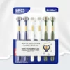 3-Sided Ultra-Soft PBT Toothbrush – BPA-Free, Triple-Head (6-Pack)
