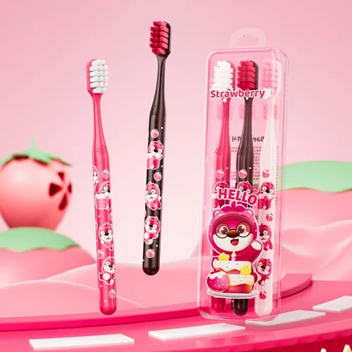 Strawberry Bear Cartoon Toothbrush